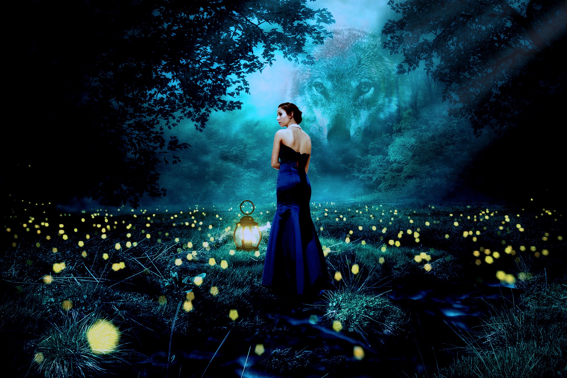 Adult fantasy romance novel: Girl standing in a forest field.jpg